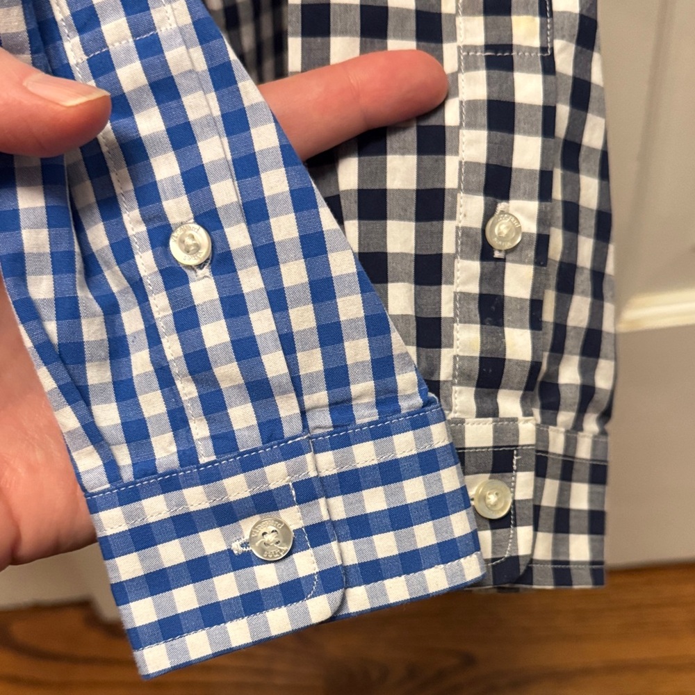 Vineyard Vines Boys’ Blue and White Checkered Shirts - Set of 2 - Picture 6 of 6